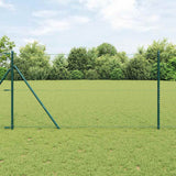vidaXL Fence Post. Green 10 x 0.4 m (13 mm mesh) Steel and PVC