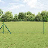vidaXL Fence Post. Green 10 x 0.4 m (13 mm mesh) Steel and PVC