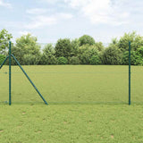 vidaXL Fence Post. Green 10 x 0.4 m (13 mm mesh) Steel and PVC