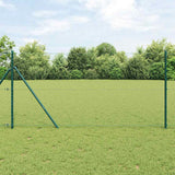 vidaXL Fence Post. Green 10 x 0.4 m (13 mm mesh) Steel and PVC