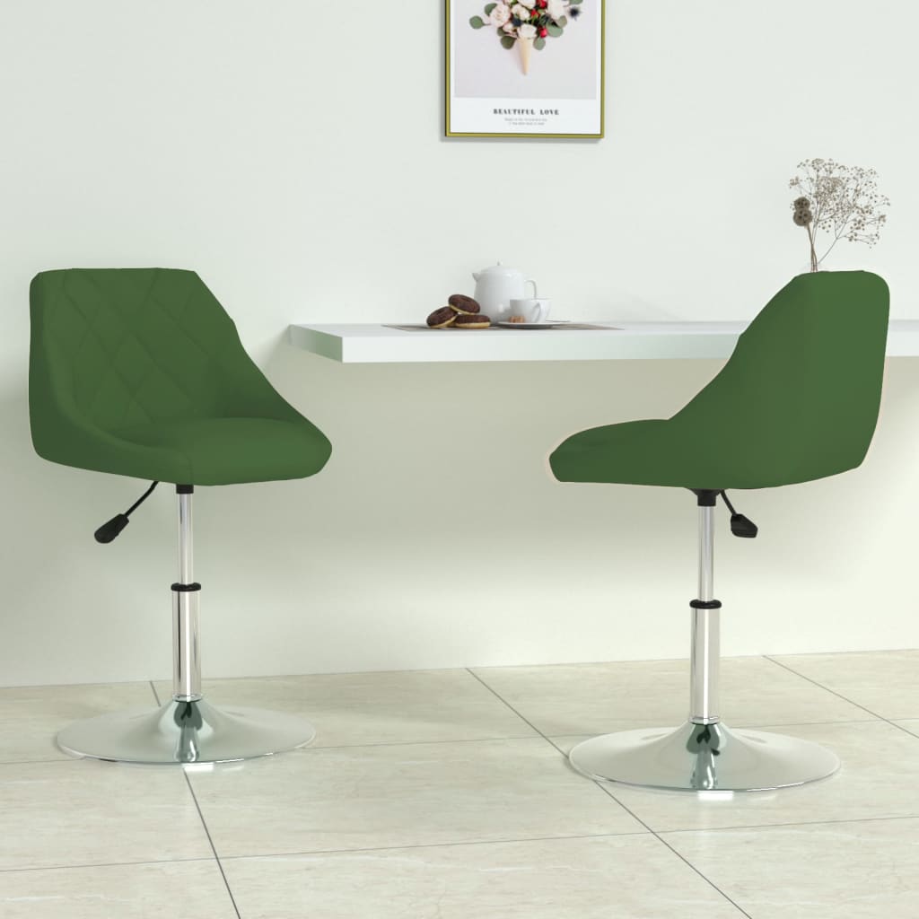 vidaXL Eetkamerstoelen draaibaar 4 st fluweel zwart