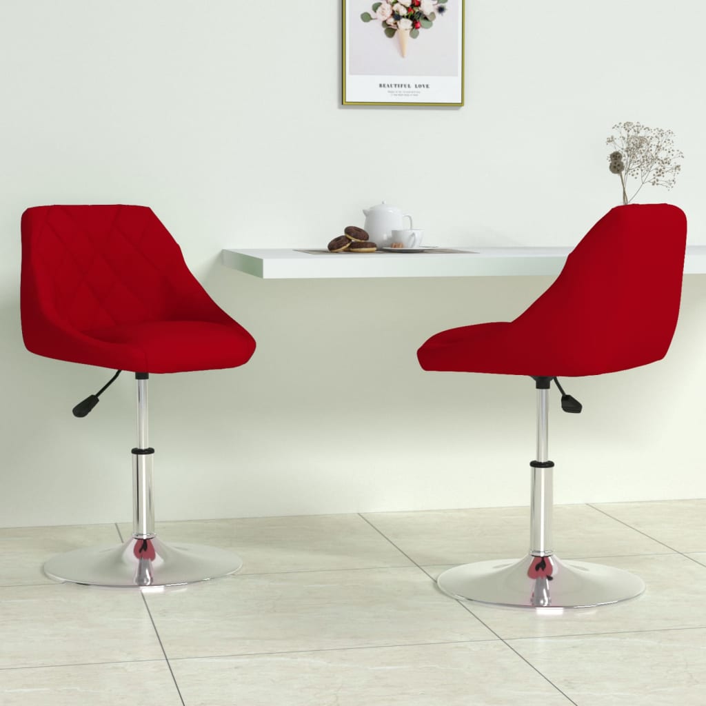 vidaXL Eetkamerstoelen draaibaar 4 st fluweel zwart