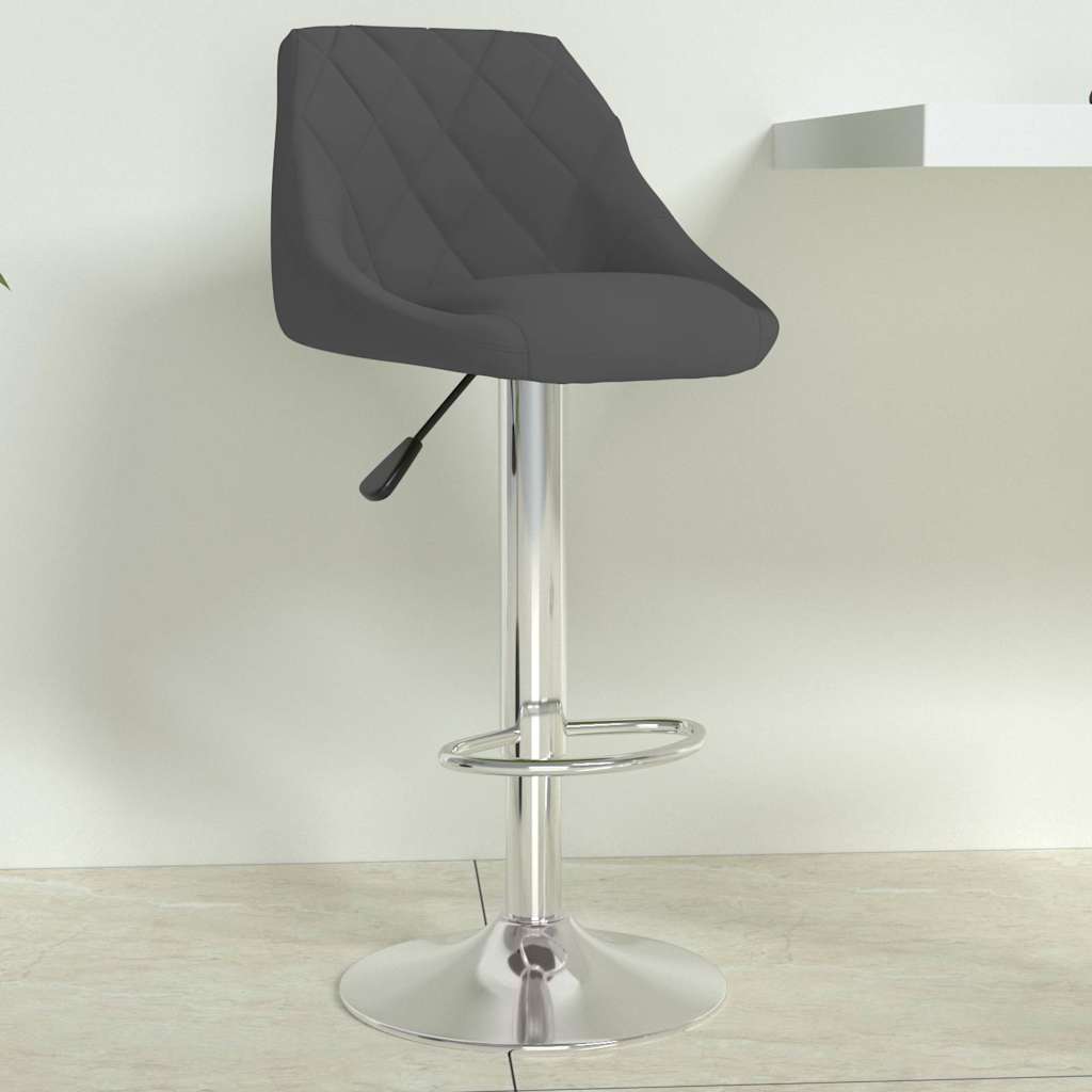 vidaXL Bar stool velvet black