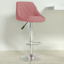 vidaXL Bar stool velvet black