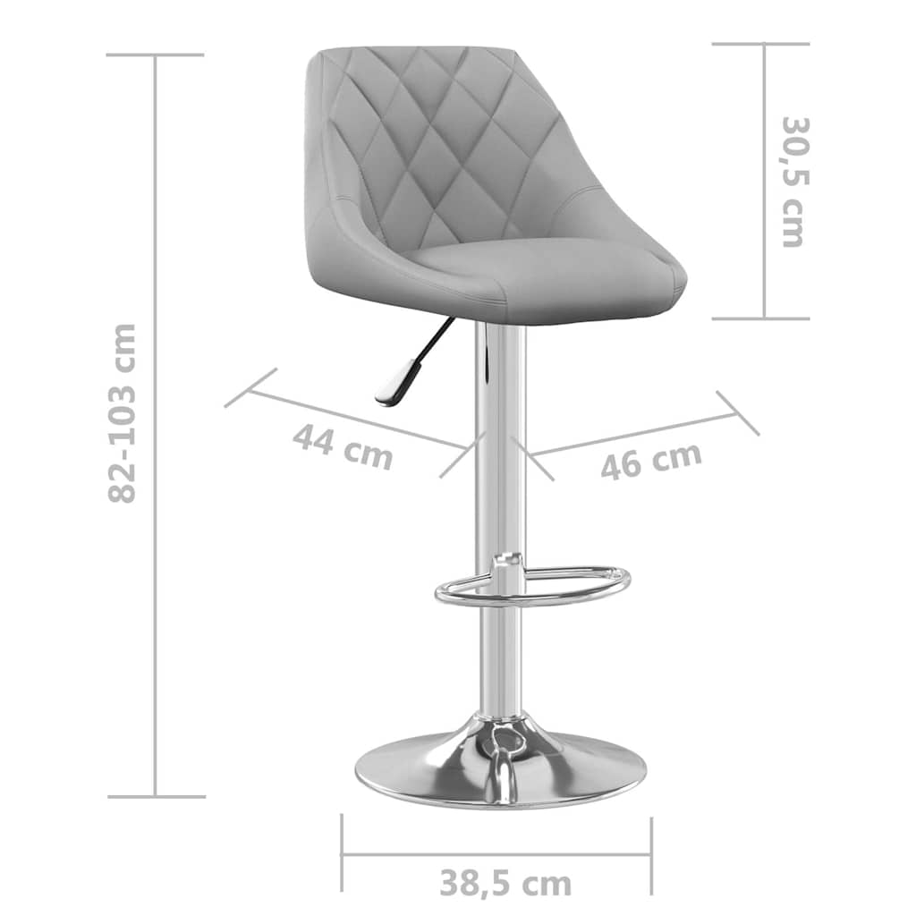 vidaXL Bar stool velvet black