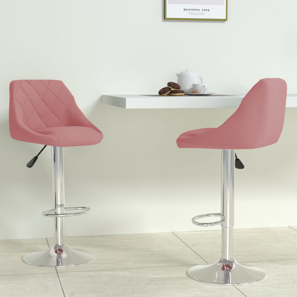 vidaXL Bar stool velvet black