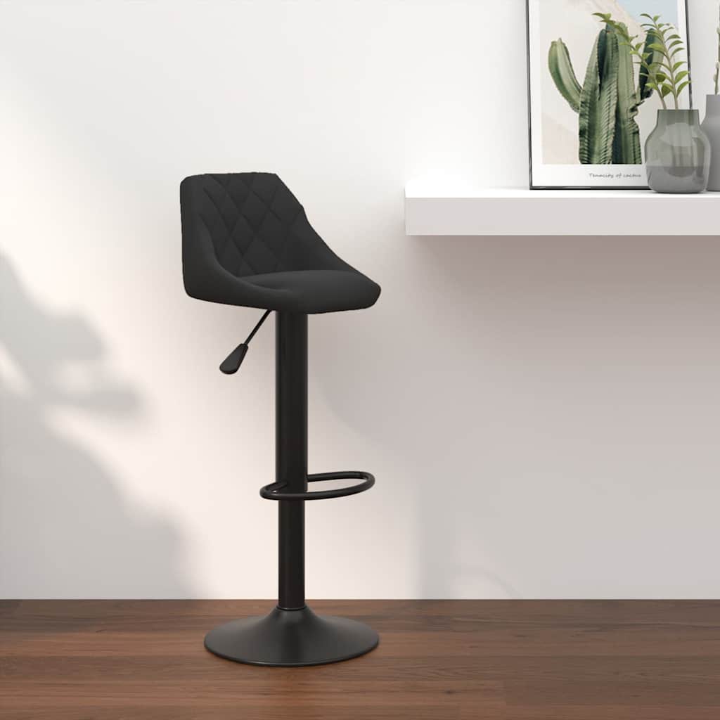 vidaXL Bar Stool velvet black