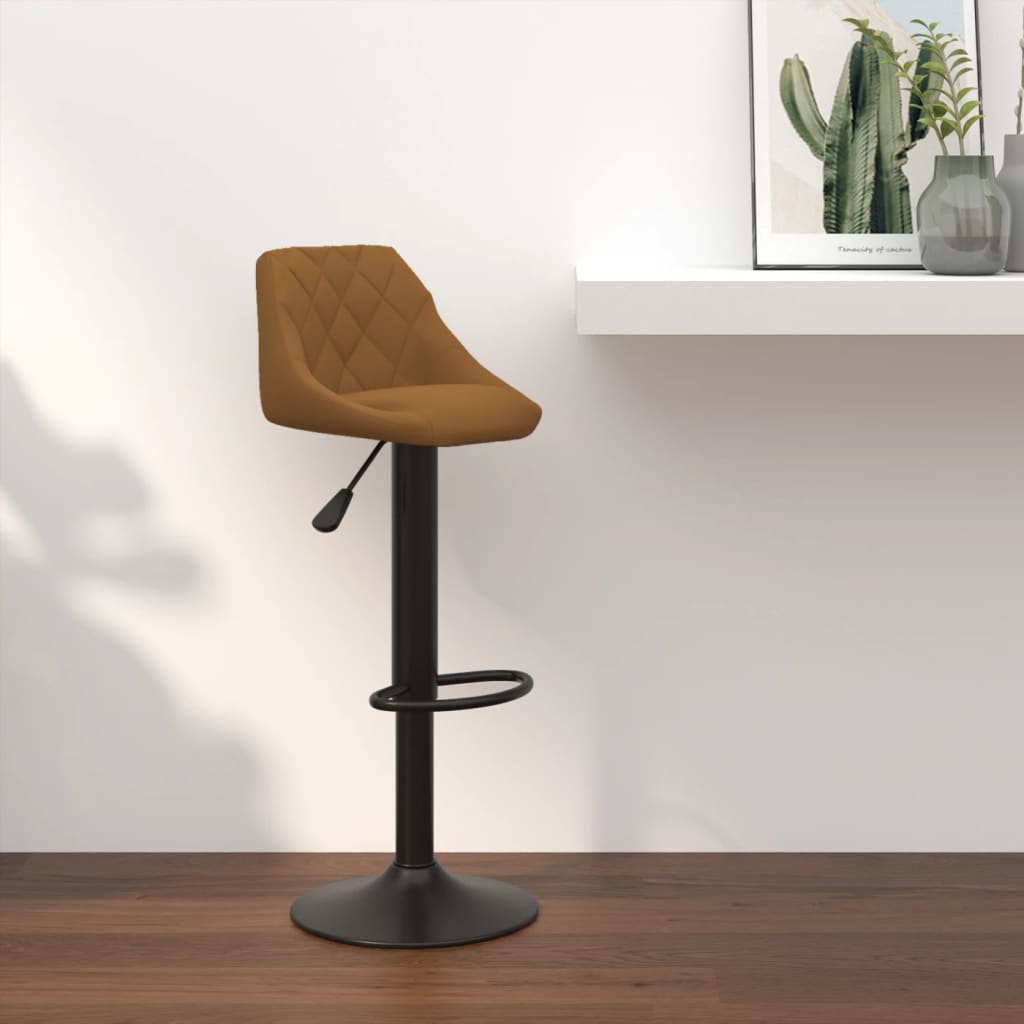vidaXL Bar Stool velvet black