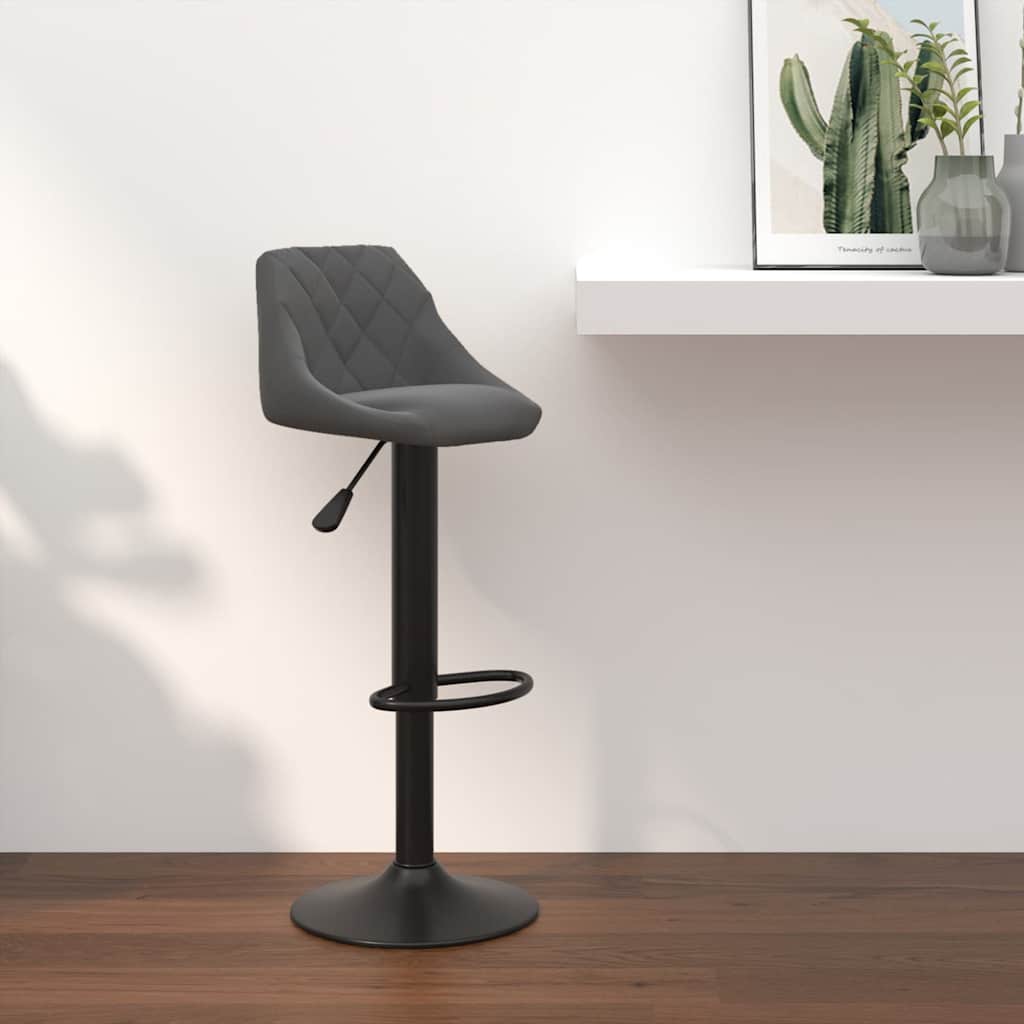 vidaXL Bar Stool velvet black