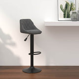 vidaXL Bar Stool velvet black