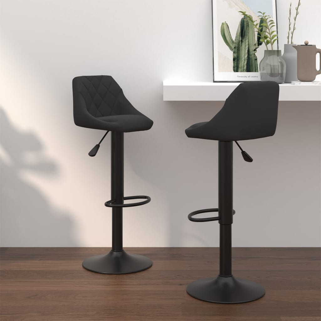 vidaXL Bar Stool velvet black