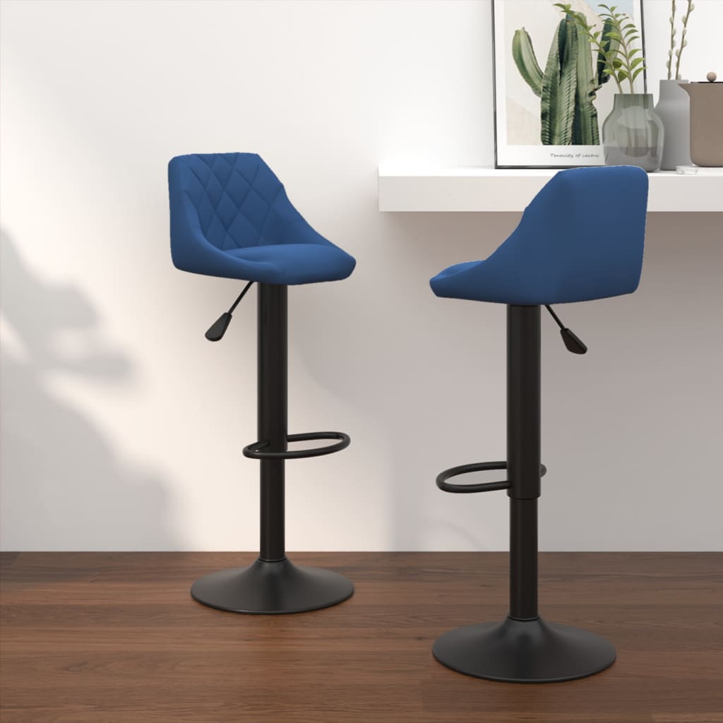 vidaXL Bar Stool velvet black
