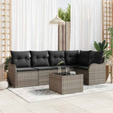 vidaXL Tuinbank Set met opslag 5 pcs Zwart poly rattan