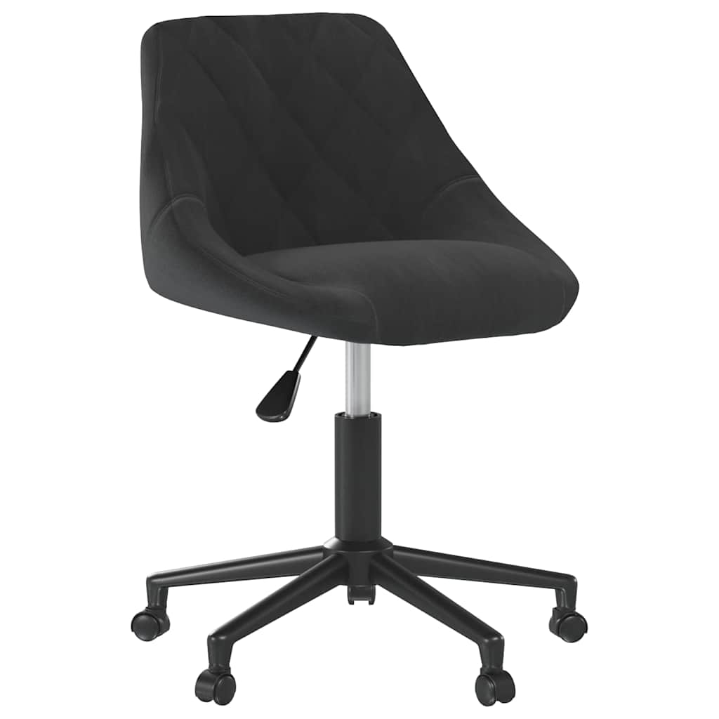 vidaXL Swivel Office Chair Velvet Black