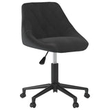 vidaXL Swivel Office Chair Velvet Black