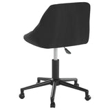 vidaXL Swivel Office Chair Velvet Black