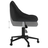 vidaXL Swivel Office Chair Velvet Black