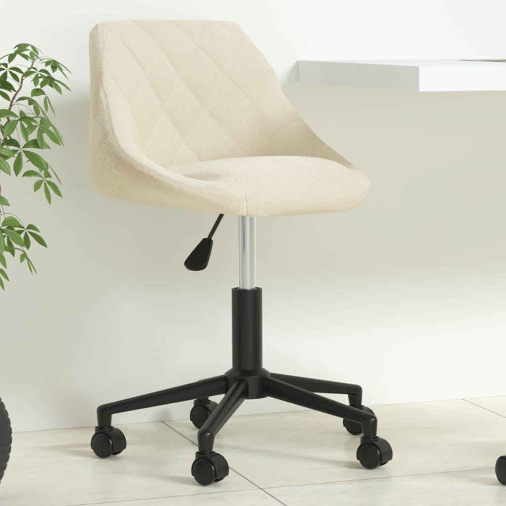 vidaXL Swivel Office Chair Velvet Black
