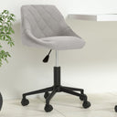 vidaXL Swivel Office Chair Velvet Black