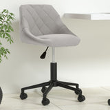 vidaXL Swivel Office Chair Velvet Black