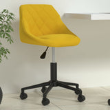 vidaXL Swivel Office Chair Velvet Black
