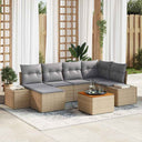 vidaXL Garden Bench Set 7 pcs Black and white