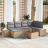 vidaXL Garden Bench Set 7 pcs Black and white