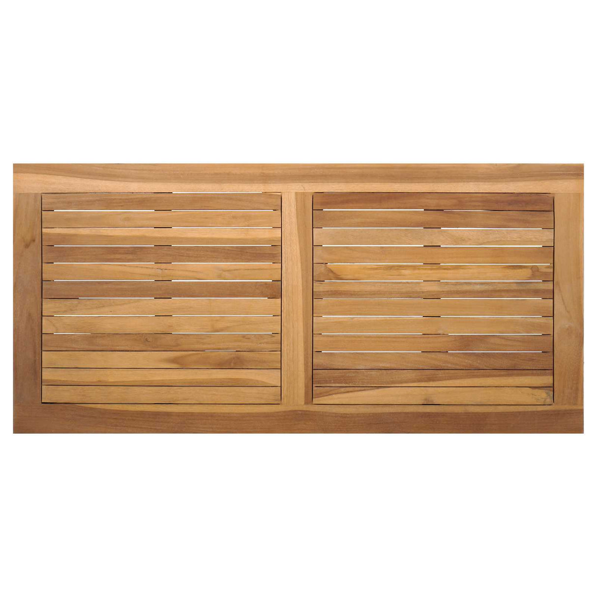 vidaXL Tuinbank Set 4 pcs Naturel Massief Teakhout