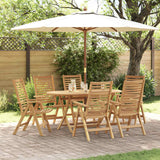 vidaXL Tuin Eettafel Set 5 pcs Bruin Massief Teakhout