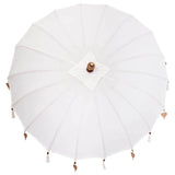 vidaXL Balinese parasol met basis Crème 185 x 185 x 260 cm Katoen