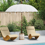 vidaXL Balinese parasol met basis Crème 185 x 185 x 260 cm Katoen