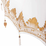 vidaXL Balinese parasol met basis Crème 185 x 185 x 260 cm Katoen