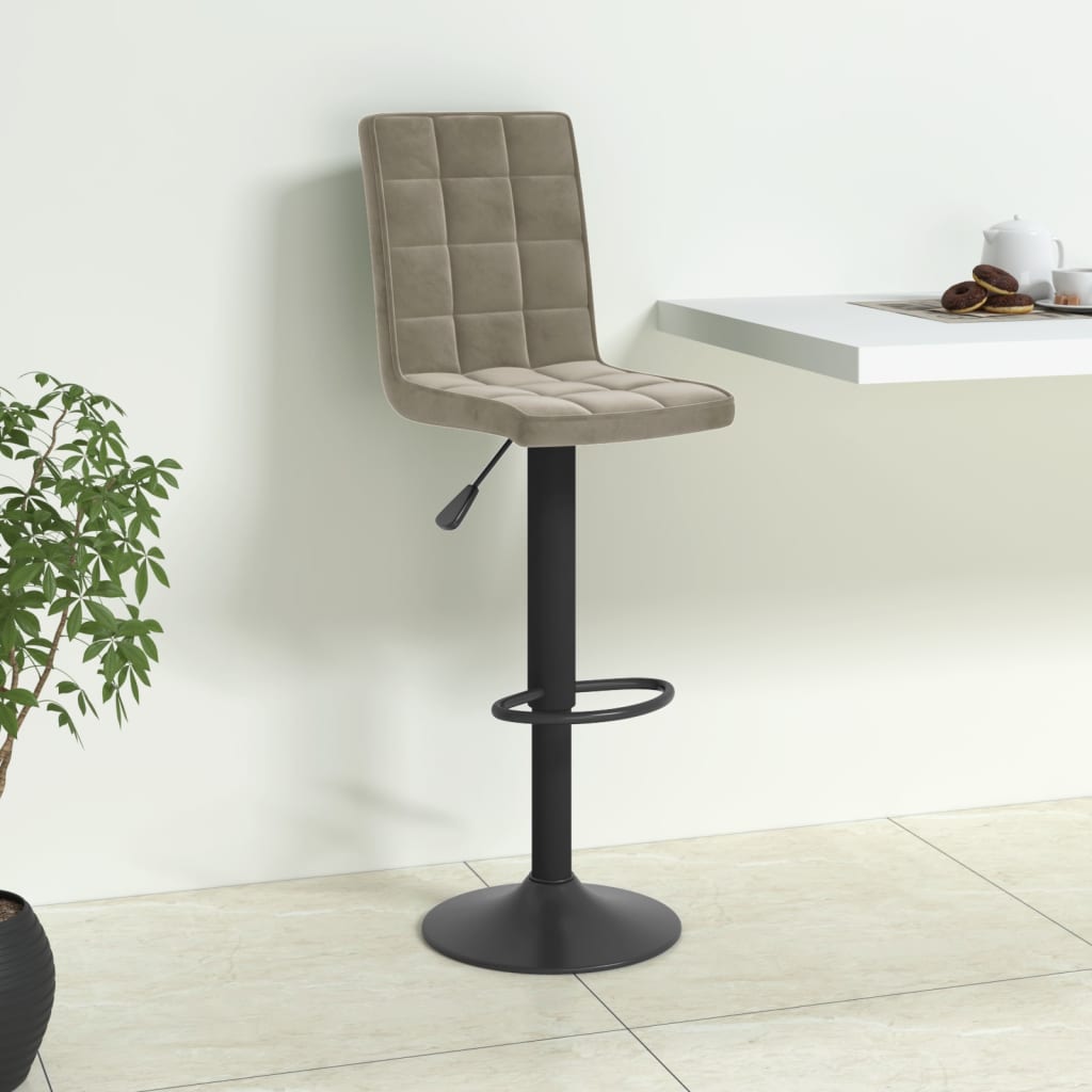 vidaXL Bar Stool velvet black