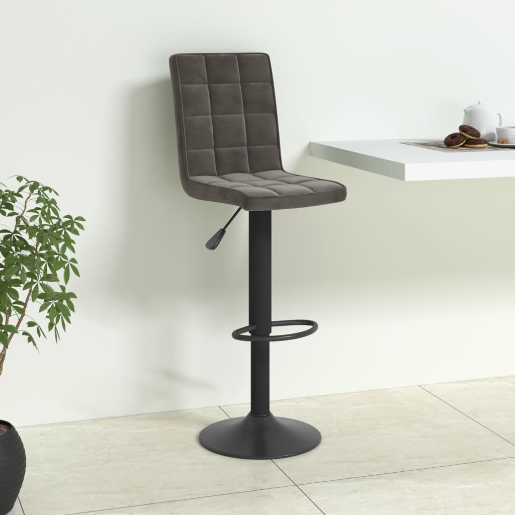 vidaXL Bar Stool velvet black