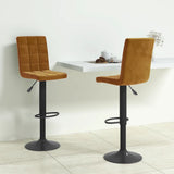 vidaXL Bar Stool velvet black