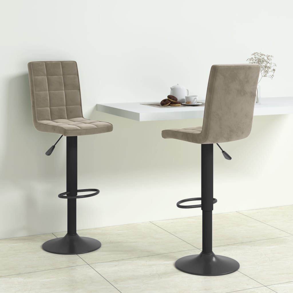 vidaXL Bar Stool velvet black