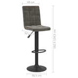 vidaXL Bar Stool velvet black