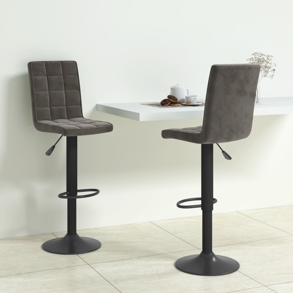 vidaXL Bar Stool velvet black