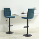 vidaXL Bar Stool velvet black