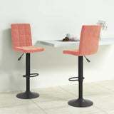 vidaXL Bar Stool velvet black