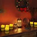 vidaXL Flameless LED Candles with Remote Control 24 pcs Warm White