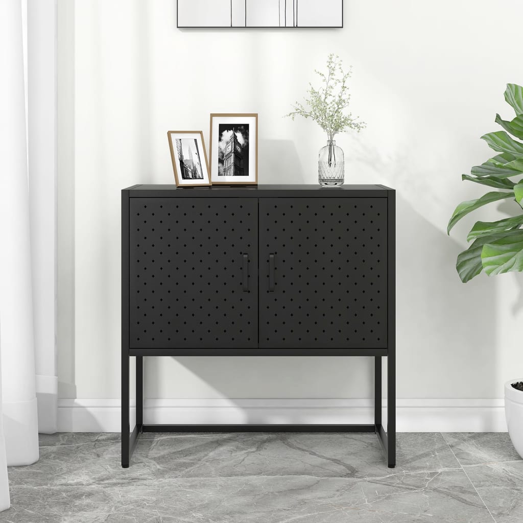 vidaXL Sideboard 105x35x75 cm steel black