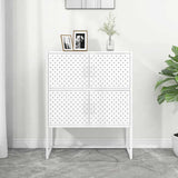 vidaXL Hoge kast 80x35x135 cm staal zwart