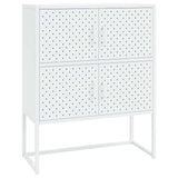 vidaXL Hoge kast 80x35x135 cm staal zwart