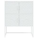 vidaXL Hoge kast 80x35x135 cm staal zwart