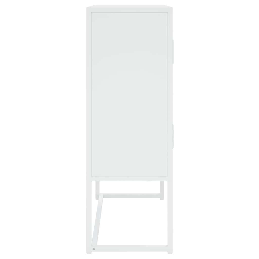vidaXL Hoge kast 80x35x135 cm staal zwart