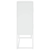 vidaXL Hoge kast 80x35x135 cm staal zwart