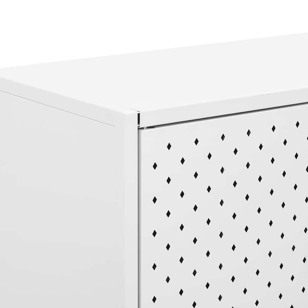 vidaXL Hoge kast 80x35x135 cm staal zwart