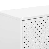vidaXL Hoge kast 80x35x135 cm staal zwart