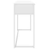 vidaXL Console Table 72x35x75 cm Steel White